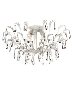 LAMPADARIO 5 LUCI ONLI "CESTA" AVORIO E14